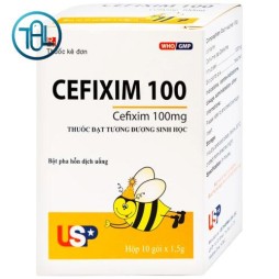 Bột pha hỗn dịch uống Cefixim 100