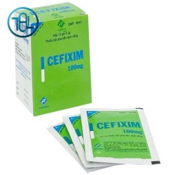 Bột pha hỗn dịch uống Cefixim 100mg