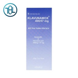 Bột pha hỗn dịch uống Klavunamox 400/57mg