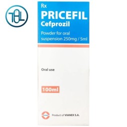 Bột pha uống Pricefil Cefprozil 250mg/5ml