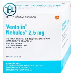 Dung dịch khí dung Ventolin Nebules 2.5mg