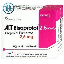 Thuốc A.T Bisoprolol 2.5mg