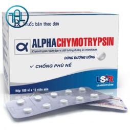 Thuốc Alphachymotrypsin 4200 USP