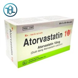 Thuốc Atorvastatin 10mg Khapharco