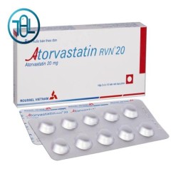 Thuốc Atorvastatin RVN 20