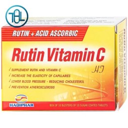 Thuốc Rutin Vitamin C Hadiphar