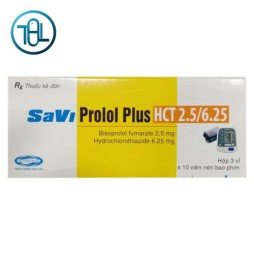 Thuốc SaviProlol Plus HCT 2.5/6.25