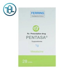 Viên đặt trực tràng Pentasa 1g