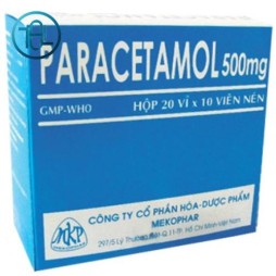 Viên nén Paracetamol 500mg Mekophar