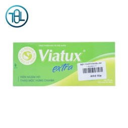 Viên ngậm ho Viatux Extra Thảo Mộc Húng Chanh