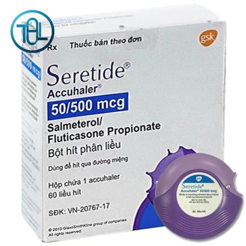 Bột hít phân liều Seretide Evohaler DC 50/500