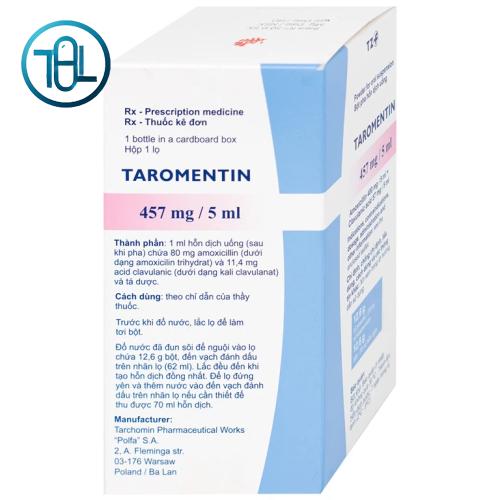 Bột hỗn dịch uống Taromentin 457mg/5ml