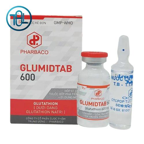 Bột pha tiêm và dung môi Glumidtab 600