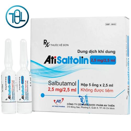 Dung dịch khí dung AtiSaltolin 2,5mg/2,5ml