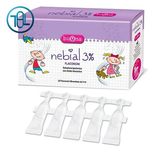 Dung dịch muối ưu trương nhỏ mũi Nebial 3%