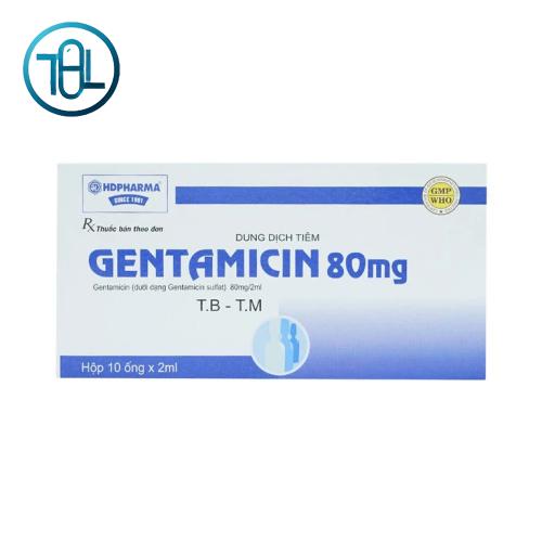 Dung dịch tiêm Gentamicin 80mg Hải Dương