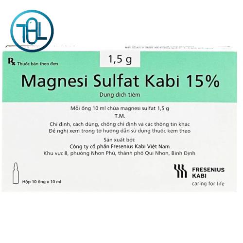 Dung dịch tiêm Magnesi Sulfat Kabi 15%