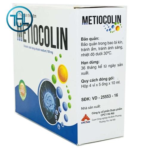 Dung dịch uống Metiocolin 100mg