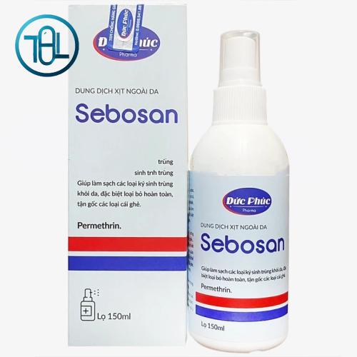 Dung dịch xịt ngoài da Sebosan 150ml