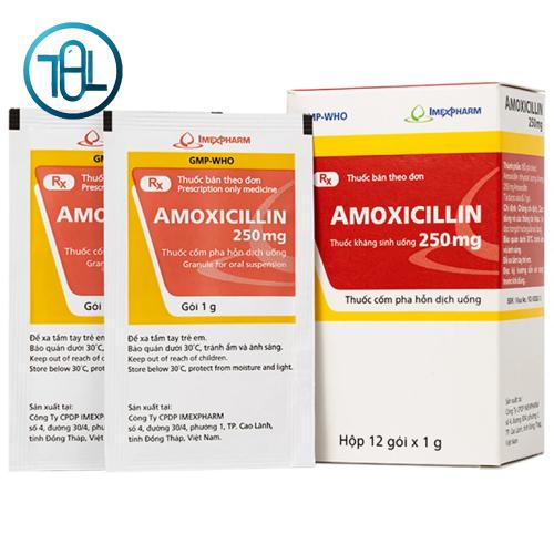 Hỗn dịch uống Amoxicillin 250mg