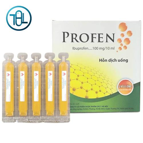 Hỗn dịch uống Profen Ibuprofen100mg/10ml