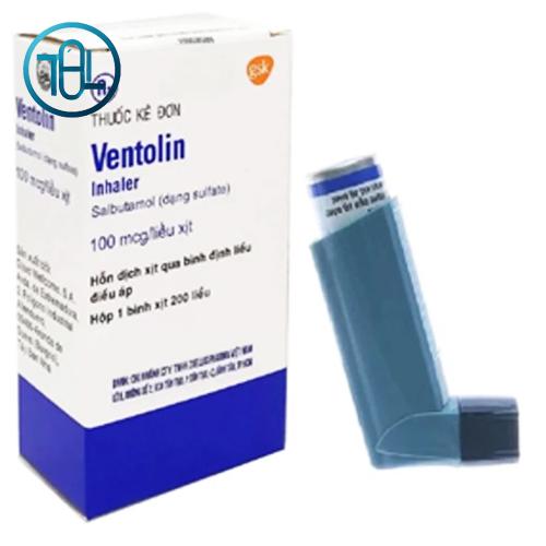 Hỗn dịch xịt Ventolin Inhaler 100mcg/liều