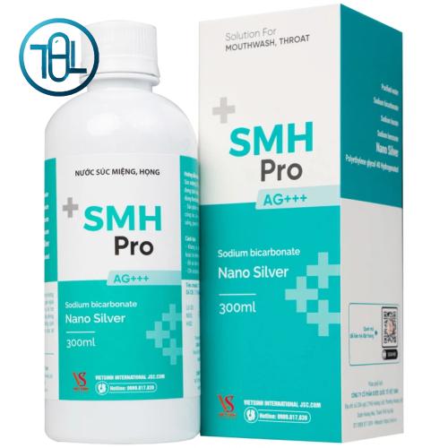 Nước súc miệng, họng SMH Pro Ag+++ 300ml