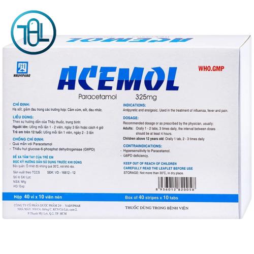 Thuốc Acemol 325mg