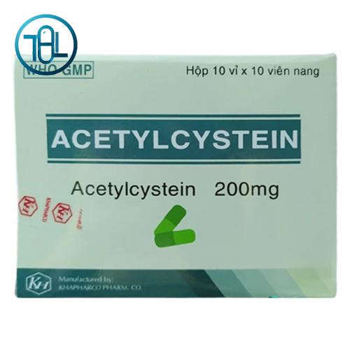 Thuốc Acetylcystein 200mg Khapharco