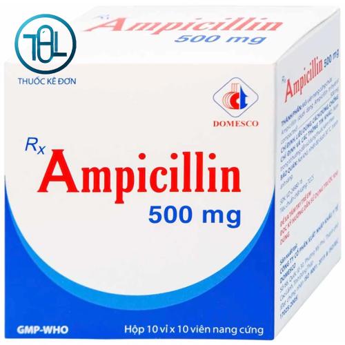 Thuốc Ampicillin 500mg Domesco