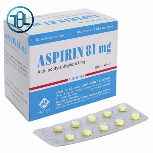 Thuốc Aspirin 81mg Vidipha