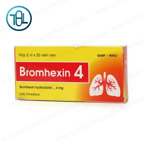 Thuốc Bromhexin 4 DHG