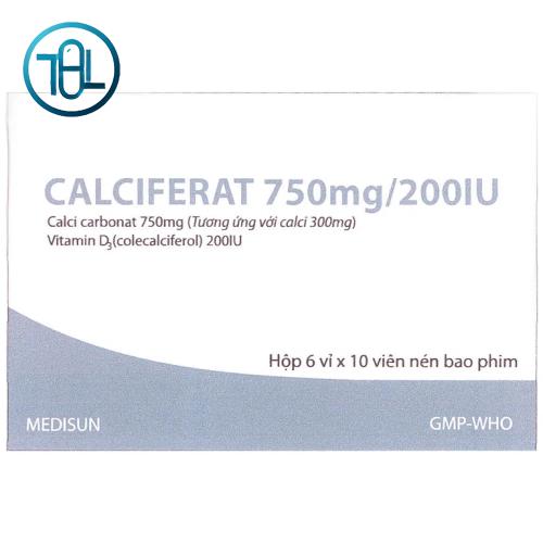 Thuốc Calciferat 750mg/200iu