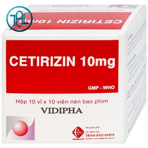 Thuốc Cetirizin 10mg Vidipha