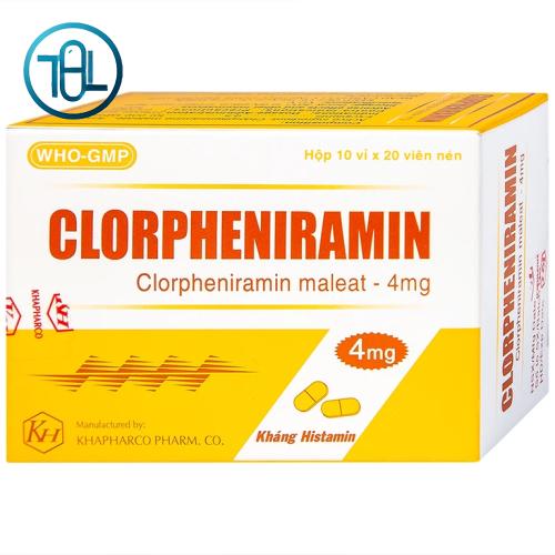 Thuốc Clorpheniramin 4mg