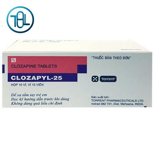 Thuốc Clozapyl 25mg Torrent