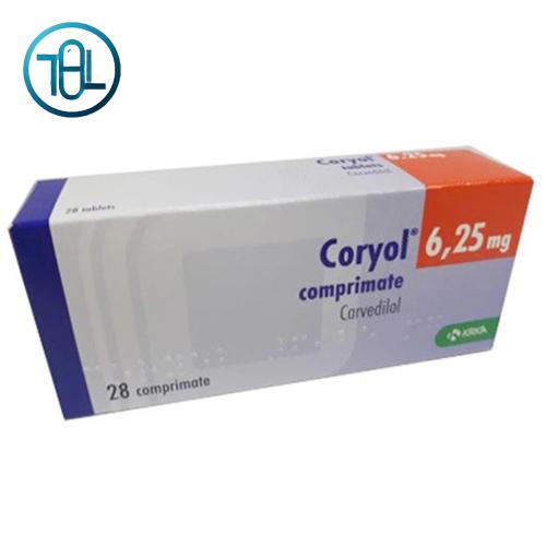 Thuốc Coryol 6.25mg