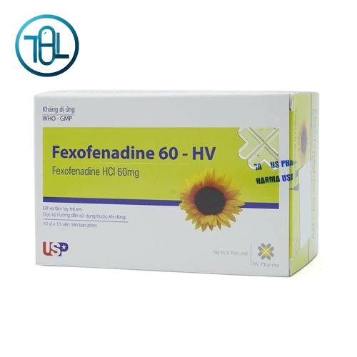 Thuốc Fexofenadine 60 USP