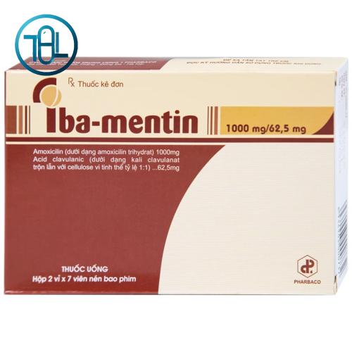 Thuốc Iba-Mentin 1000mg/62.5mg