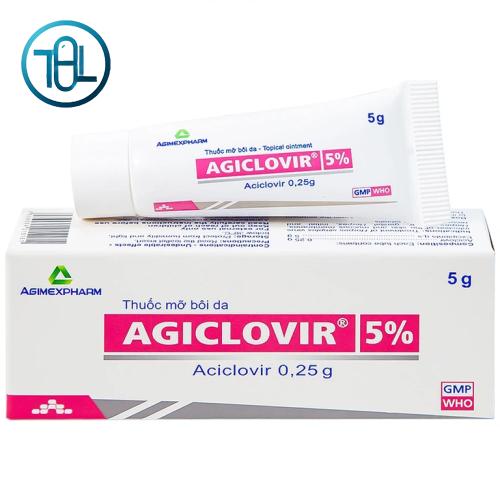 Thuốc mỡ bôi da Agiclovir 5%