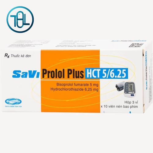 Thuốc Savi Prolol Plus HCT 5/6.25