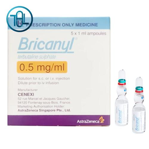 Thuốc tiêm Bricanyl 0.5mg/ml