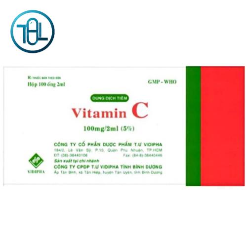 Thuốc tiêm Vitamin C 100mg/2ml Vidipha