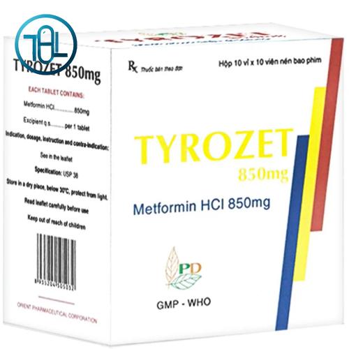 Thuốc Tyrozet 850mg