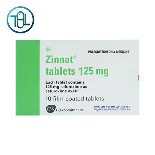 Thuốc Zinnat tablets 125mg