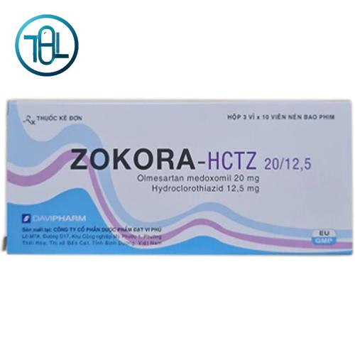 Thuốc Zokora-Hctz 20/12.5