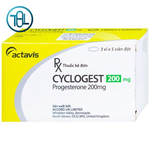 Viên đặt Cyclogest 200mg