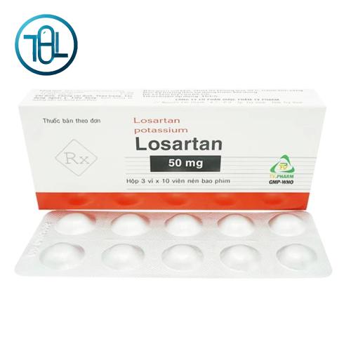 Viên nén Losartan 50mg TV Pharm