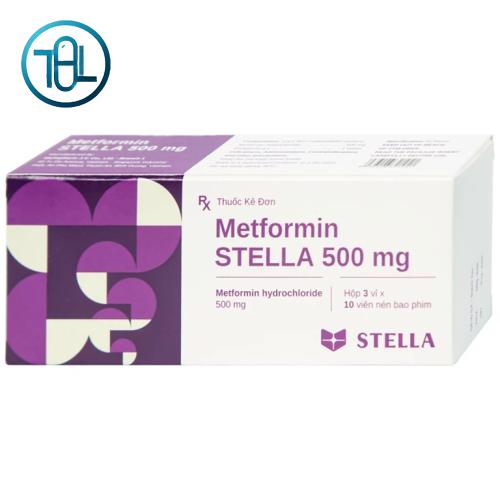 Viên nén Metformin 500mg Stella