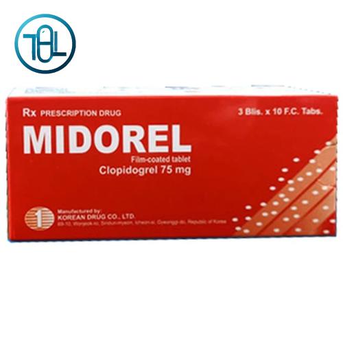 Viên nén Midorel 75mg